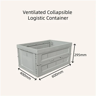 Ventileret sammenklappelig logistisk beholder